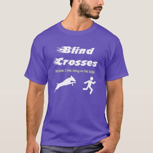 ワイマラナー版 - ブラインドクロス Tシャツ (正面)