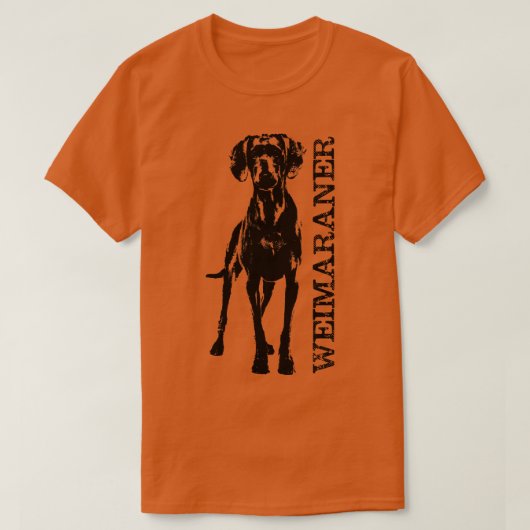 ワイマラナー犬2 Tシャツ (デザイン正面)