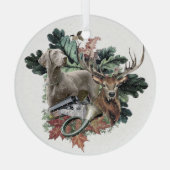 ワイマラナー金属オーナメント ガラスオーナメント (裏面)