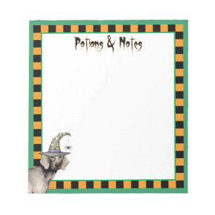 ワイマラナー魔女 ノートパッド