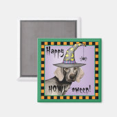 ワイマラナー魔女 マグネット (正面/裏面)