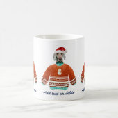 ワイマラナー ださいセーター クリスマス 犬好き コーヒーマグカップ (中央)