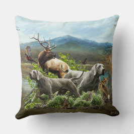 ワイマラナー「グレー幽霊」 クッション