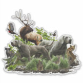 ワイマラナー「グレー幽霊」 シール (正面)