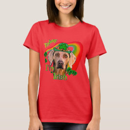 ワイマラナー・セント・パトリックの日 Tシャツ