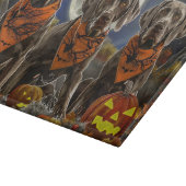 ワイマラナー・ハロウィーン・スプーキー カッティングボード (角)