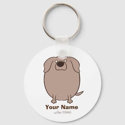 ワイマラナー "ワイたま(ショート)" キーホルダー (正面)
