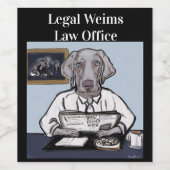 ワイマラナー ワインラベル (シングルラベル)