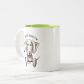 ワイマラナーIAAM ツートーンマグカップ (正面左)