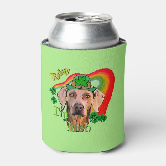 ワイマラナーSt patricks day 缶クーラー (缶正面)