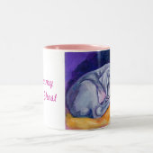 ワイマラナ·ワンピー·マグ ツートーンマグカップ (中央)