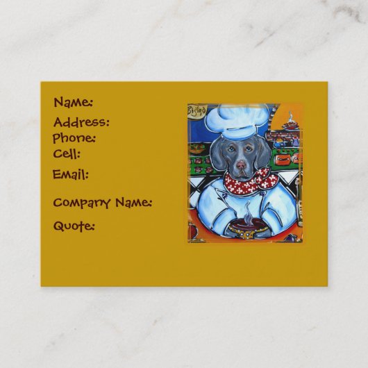 ワイマラネル 名刺 (正面)