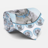 ワイマラネ絵画ルさん-かわいいオリジナルのドッグアート ネクタイ (ロール)