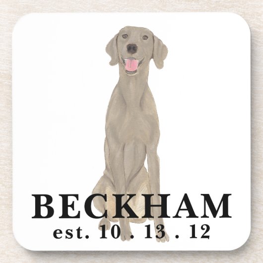 ワイマラパーソナライズされたナー コースター (正面)