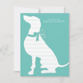 ワイマランアドッグパピー サンキューカード (正面)