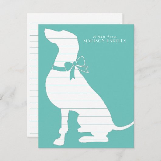 ワイマランアドッグパピー サンキューカード (正面/裏面)