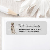 ワイマランアドッグ差出人住所ラベル ラベル (インサイチュ)