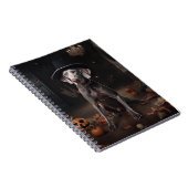 ワイマランカボンプキンハロウィーン怖 ノートブック (右側)