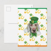 ワイマランシャームロックサンパトリックスの日 シーズンポストカード (正面/裏面)