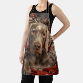 ワイマランダードッグクリスマスフェスティバル エプロン (インサイチュ)