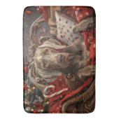 ワイマランダードッグクリスマスフェスティバル バスマット (正面縦)