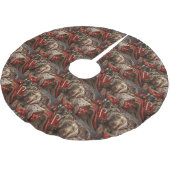 ワイマランダードッグクリスマスフェスティバル ブラッシュドポリエステルツリースカート (アングル)