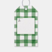 ワイマランダードッグホリデークリスマスギフトタグ ギフトタグ (裏面)