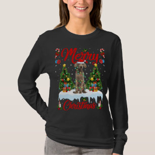 ワイマランダードッグライツクリスマスツリーサンタワイマランザーC Tシャツ