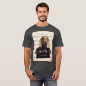 ワイマラン犬のマグが悪い犬を撃った Tシャツ (正面フル)