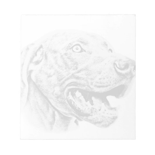ワイマラン犬 ノートパッド (正面)