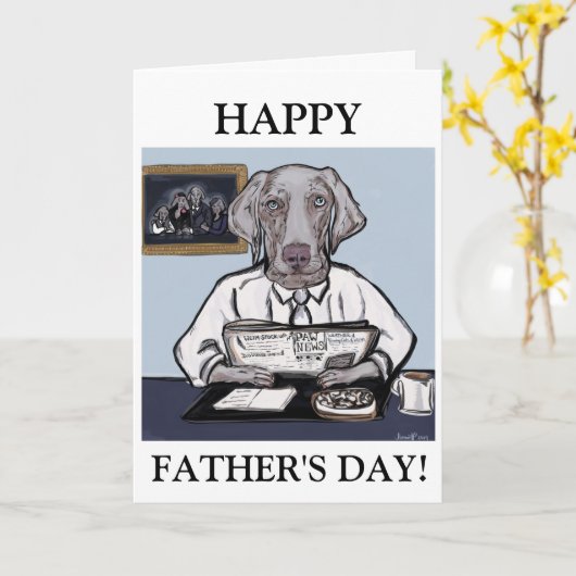 ワイマラン カード (黄色い花)