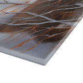 ワイマラーは雪のクリスマスを手放した カッティングボード (角)