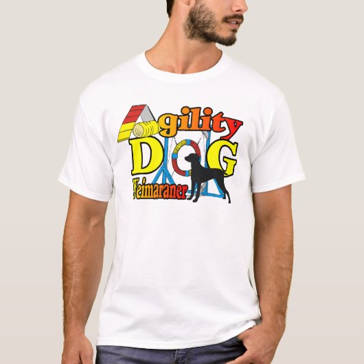 ワイマラーアジリティシャツギフト Tシャツ (正面)