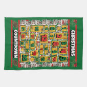 ワイマラーカウントダウンクリスマスアドベントカレンダードッグ キッチンタオル (横)