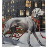 ワイマラークリスマスフェスティバルシーズン シャワーカーテン (正面)