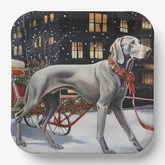 ワイマラークリスマスフェスティバルシーズン ペーパープレート (正面)