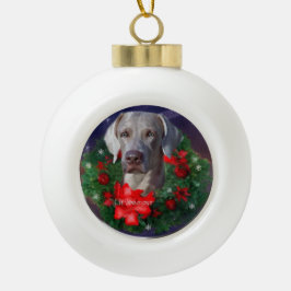 ワイマラークリスマス セラミックボールオーナメント