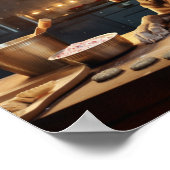 ワイマラークリスマスCookieフェスティバルホリデイ ポスター (角)