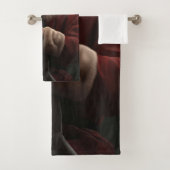 ワイマラーズウィズサンタクロースフェスティバルクリスマス バスタオルセット (インサイチュ)