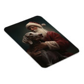 ワイマラーズウィズサンタクロースフェスティバルクリスマス マグネット (右側)