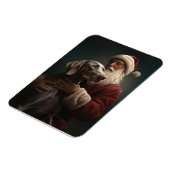 ワイマラーズウィズサンタクロースフェスティバルクリスマス マグネット (左側)