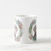 ワイマラーナクリスマスリースフェスティバルカップ コーヒーマグカップ (中央)