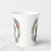 ワイマラーナクリスマスリースフェスティバルカップ 紙コップ (右)