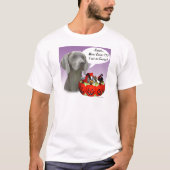 ワイマラーハロウィーンキャンディ Tシャツ (正面)