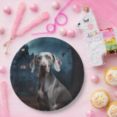 ワイマラーハロウィーン怖い ペーパープレート (パーティー)