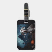 ワイマラーハロウィーン怖い ラゲッジタグ (正面縦)