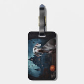 ワイマラーハロウィーン怖い ラゲッジタグ (裏面縦)