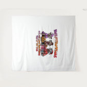 ワイマラーハロウィーン感謝祭クリスマスオーバーシ タペストリー (正面(横))