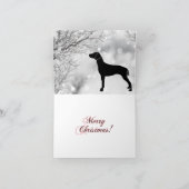 ワイマラーメリークリスマス カード (内部)