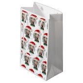 ワイマラーンドッグがクリスマススターを育てる スモールペーパーバッグ (正面アングル)